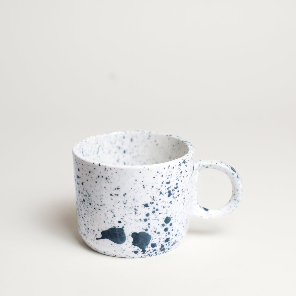 Porcelain Asymmetrical breakfast Bowl handmade by Melbourne-based ceramicist Lucile Sciallano from La Petite Fabrique De Brunswick. Originally from France, Lucile now works from her Brunswick garden shed where she creates a variety of tableware using slip cast techniques and hand-painted patterns.