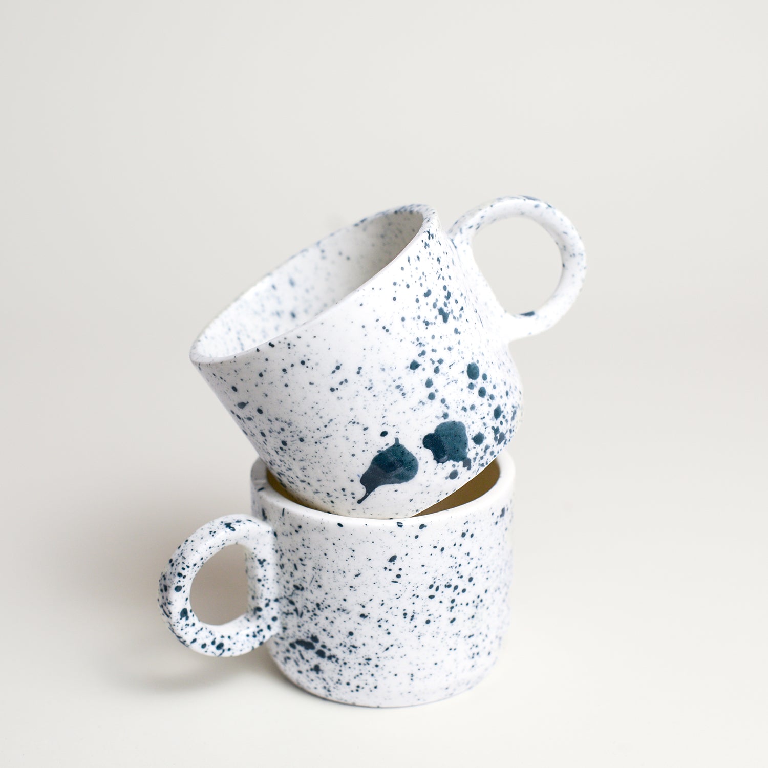 Porcelain Asymmetrical breakfast Bowl handmade by Melbourne-based ceramicist Lucile Sciallano from La Petite Fabrique De Brunswick. Originally from France, Lucile now works from her Brunswick garden shed where she creates a variety of tableware using slip cast techniques and hand-painted patterns.