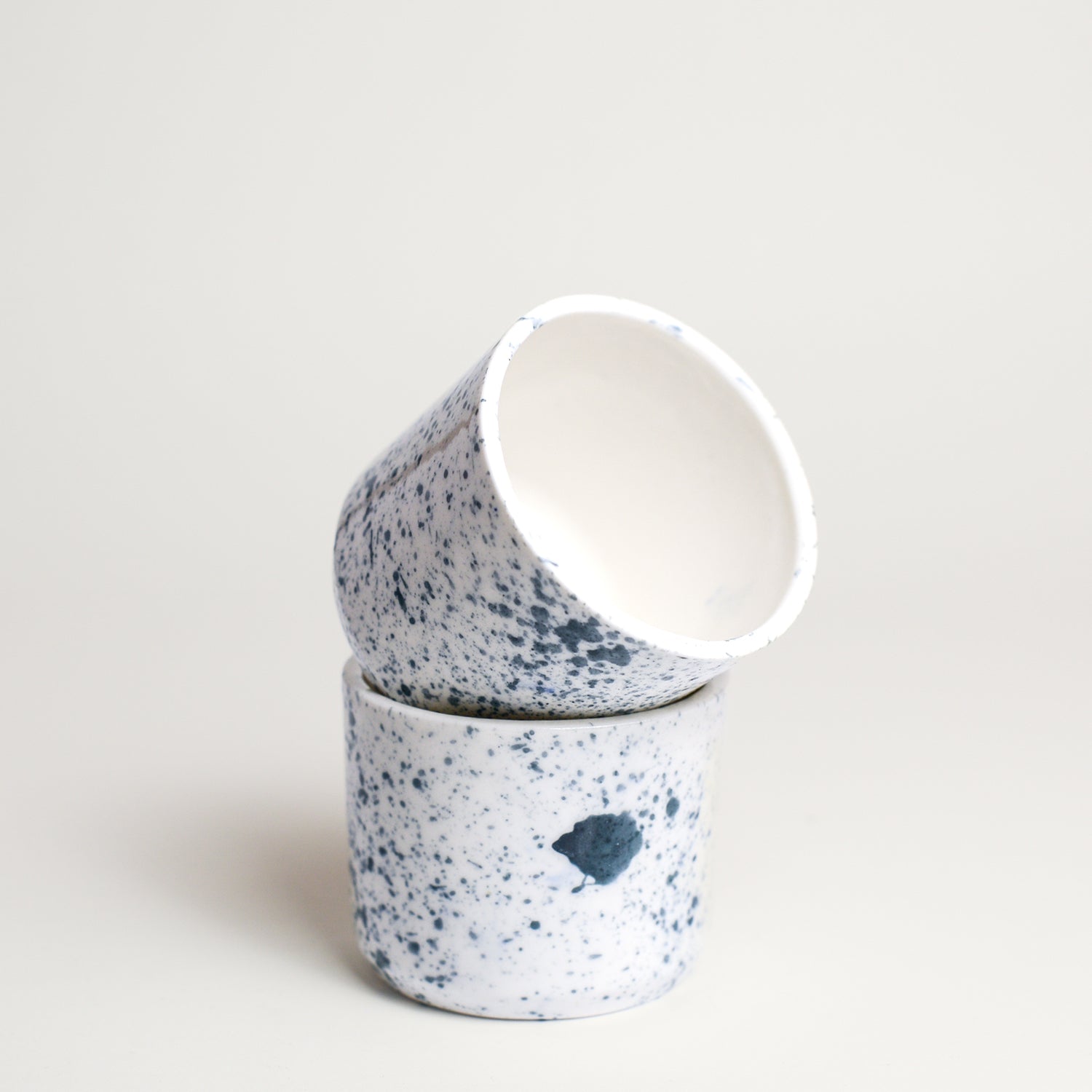 Porcelain Asymmetrical breakfast Bowl handmade by Melbourne-based ceramicist Lucile Sciallano from La Petite Fabrique De Brunswick. Originally from France, Lucile now works from her Brunswick garden shed where she creates a variety of tableware using slip cast techniques and hand-painted patterns.