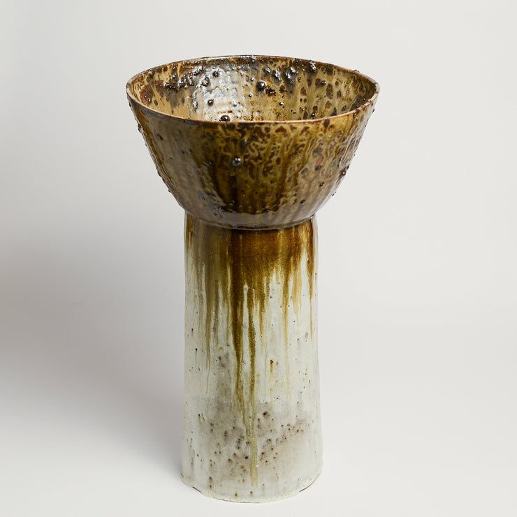 Ceramic vessel handmade by Laura Veleff of Leaf and Thread