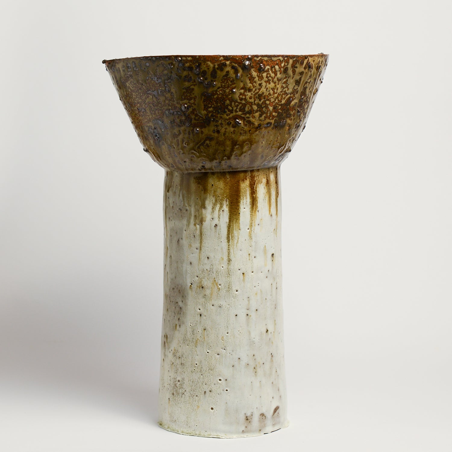 Ceramic vessel handmade by Laura Veleff of Leaf and Thread