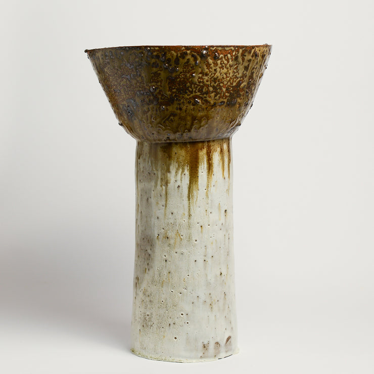 Ceramic vessel handmade by Laura Veleff of Leaf and Thread