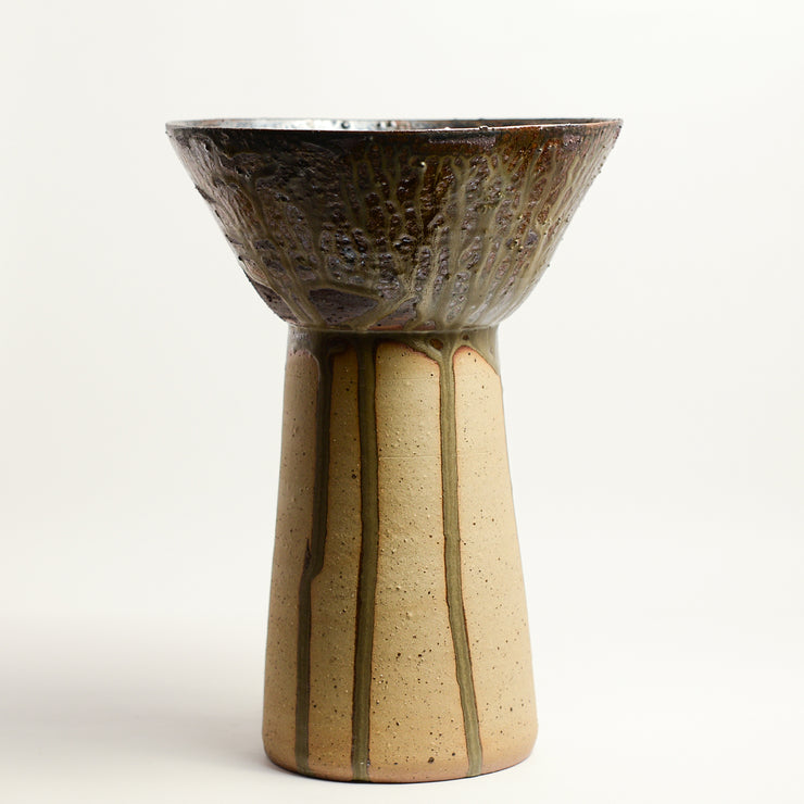 Ceramic vessel handmade by Laura Veleff of Leaf and Thread