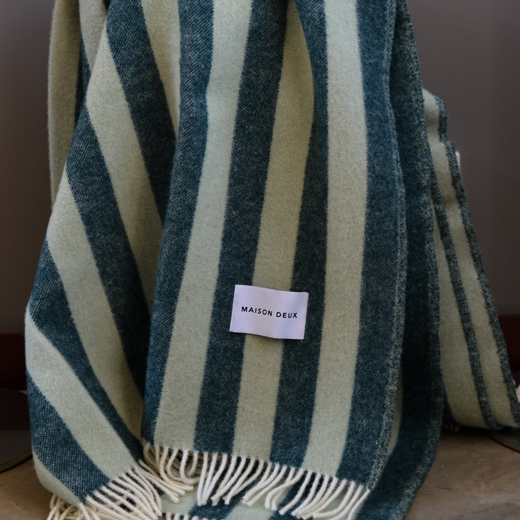 Candy Wrap Blanket in Green Sage