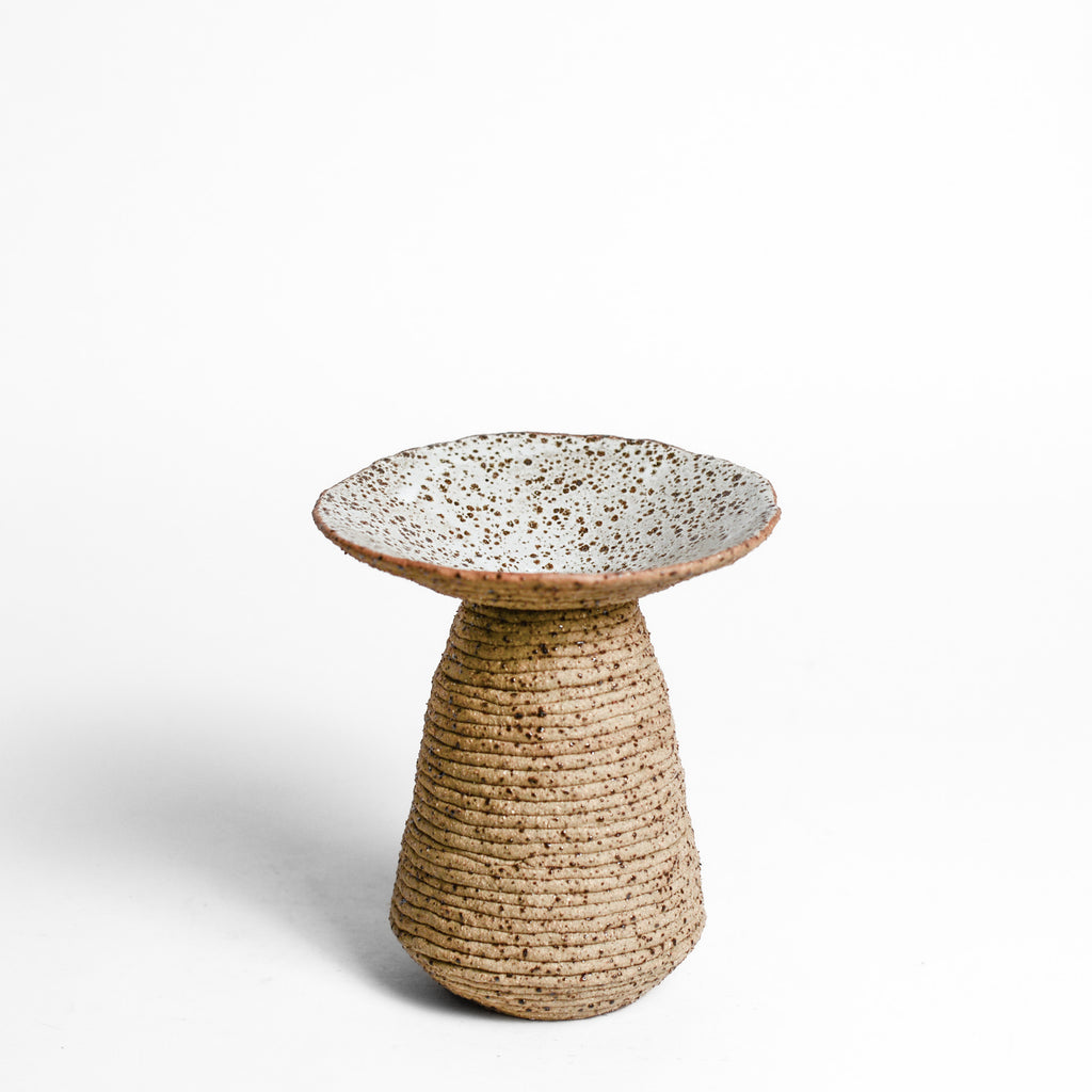 Ceramic vessel handmade by Mali Taylor, a Melbourne based ceramic artist currently exploring the parameters of coil methodology within her practice.