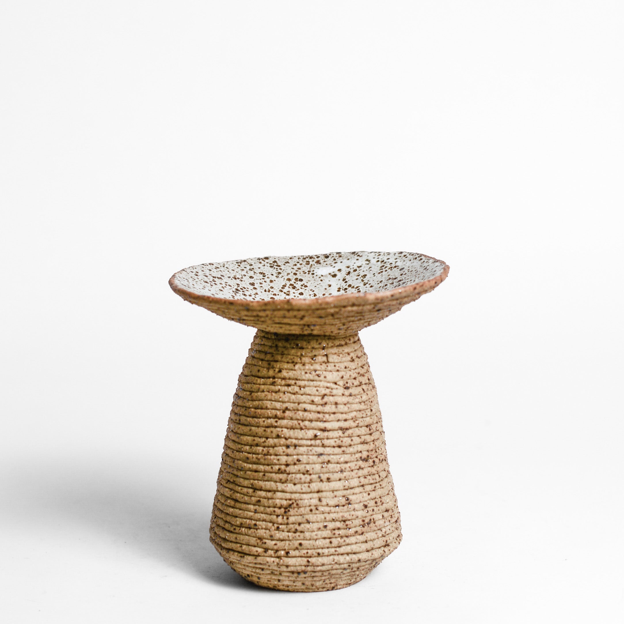 Ceramic vessel handmade by Mali Taylor, a Melbourne based ceramic artist currently exploring the parameters of coil methodology within her practice.