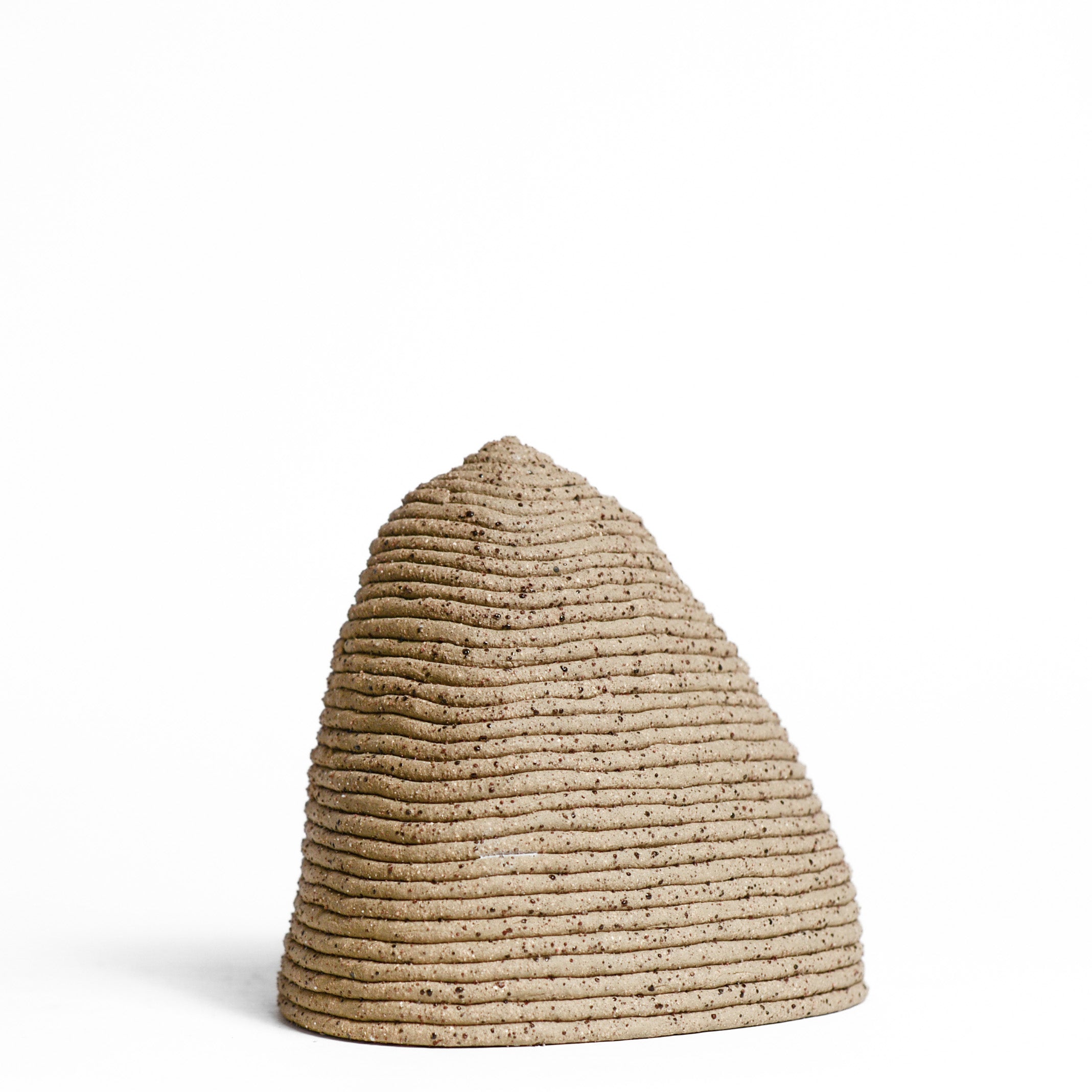 Ceramic vessel handmade by Mali Taylor, a Melbourne based ceramic artist currently exploring the parameters of coil methodology within her practice.