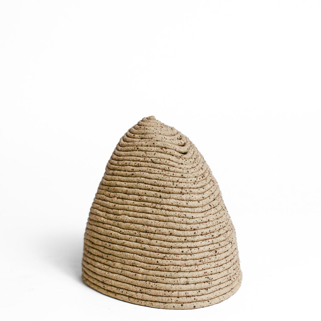 Ceramic vessel handmade by Mali Taylor, a Melbourne based ceramic artist currently exploring the parameters of coil methodology within her practice.