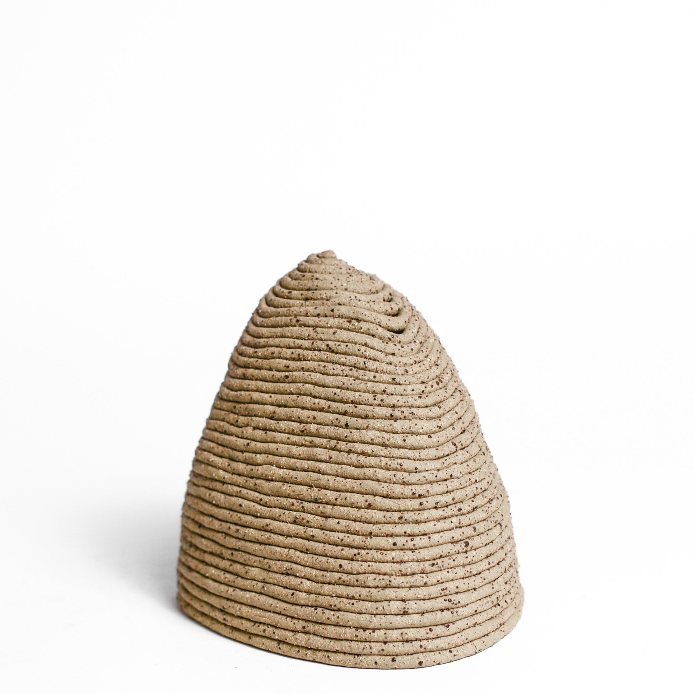 Ceramic vessel handmade by Mali Taylor, a Melbourne based ceramic artist currently exploring the parameters of coil methodology within her practice.