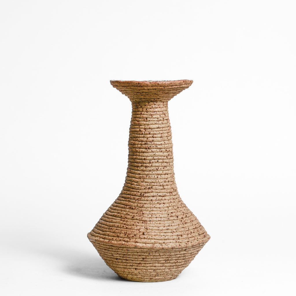 Ceramic vessel handmade by Mali Taylor, a Melbourne based ceramic artist currently exploring the parameters of coil methodology within her practice.
