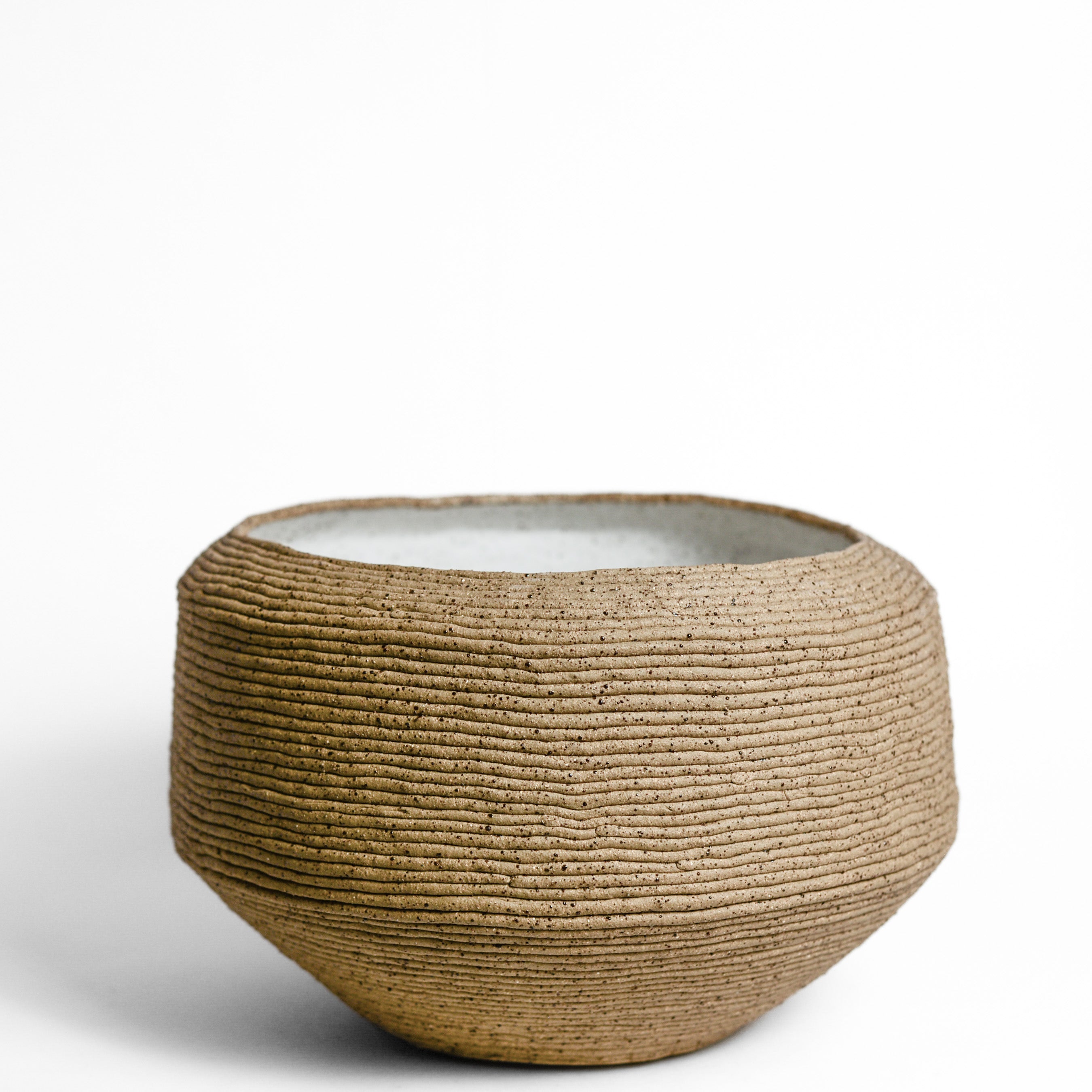 Ceramic vessel handmade by Mali Taylor, a Melbourne based ceramic artist currently exploring the parameters of coil methodology within her practice.