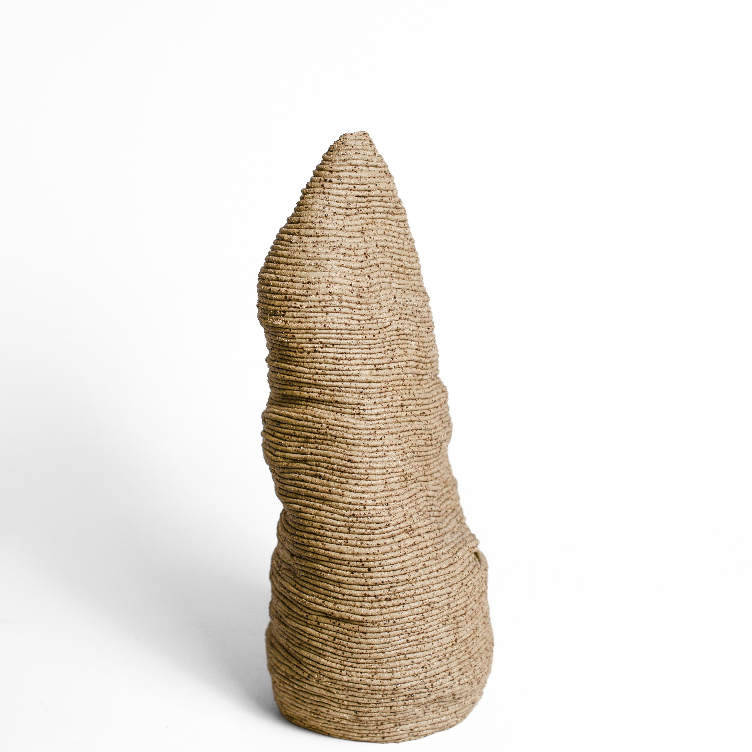 Ceramic vessel handmade by Mali Taylor, a Melbourne based ceramic artist currently exploring the parameters of coil methodology within her practice.