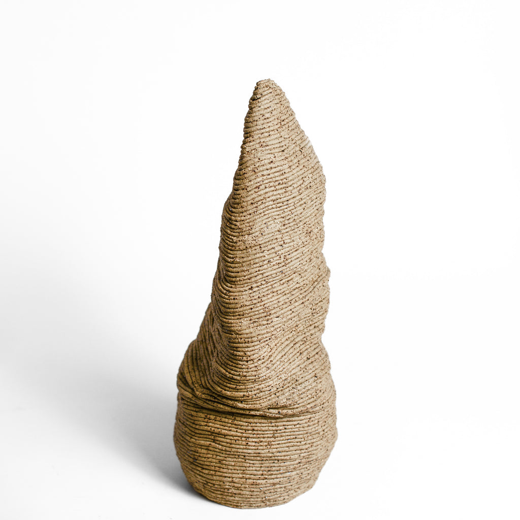 Ceramic vessel handmade by Mali Taylor, a Melbourne based ceramic artist currently exploring the parameters of coil methodology within her practice.