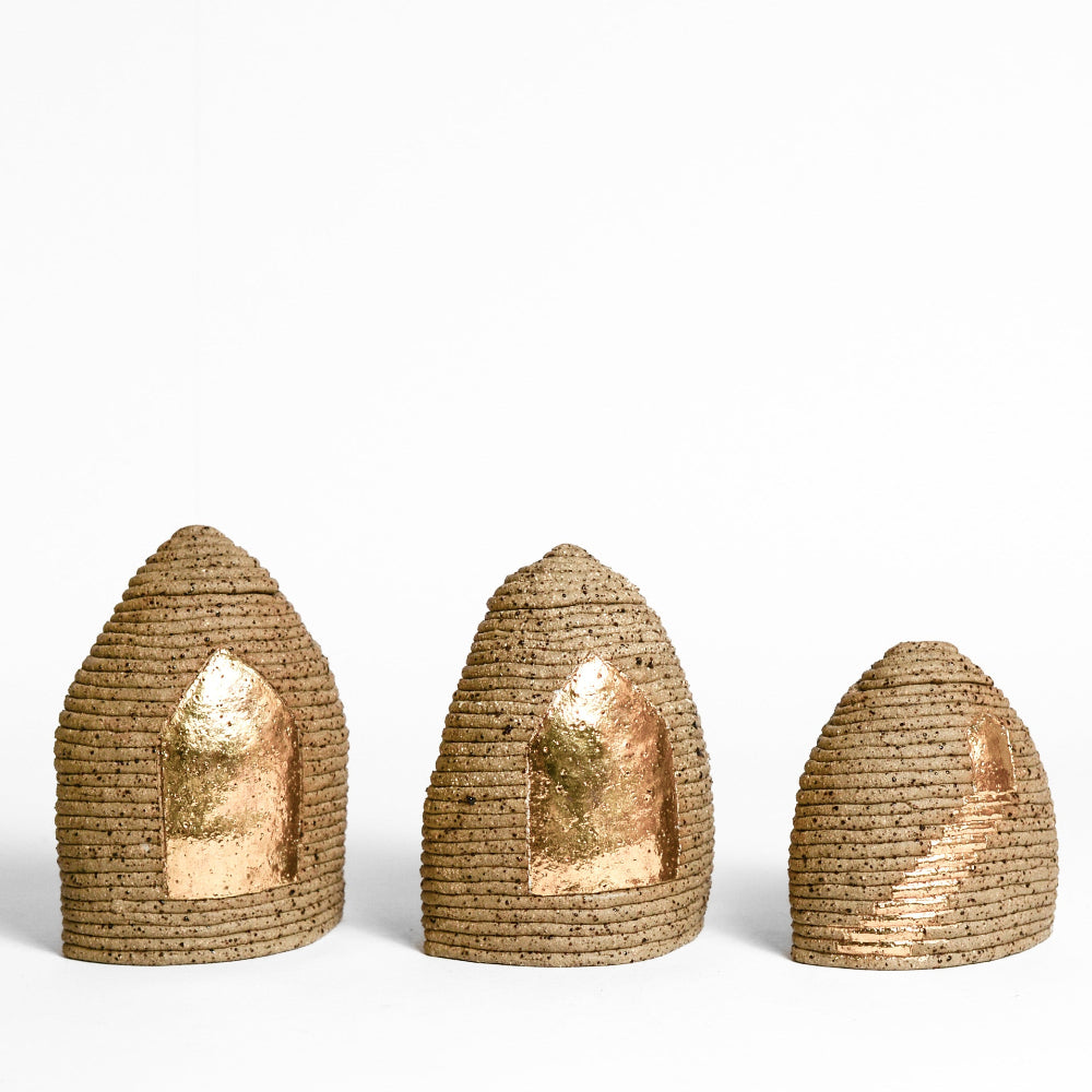 Ceramic vessel handmade by Mali Taylor, a Melbourne based ceramic artist currently exploring the parameters of coil methodology within her practice.