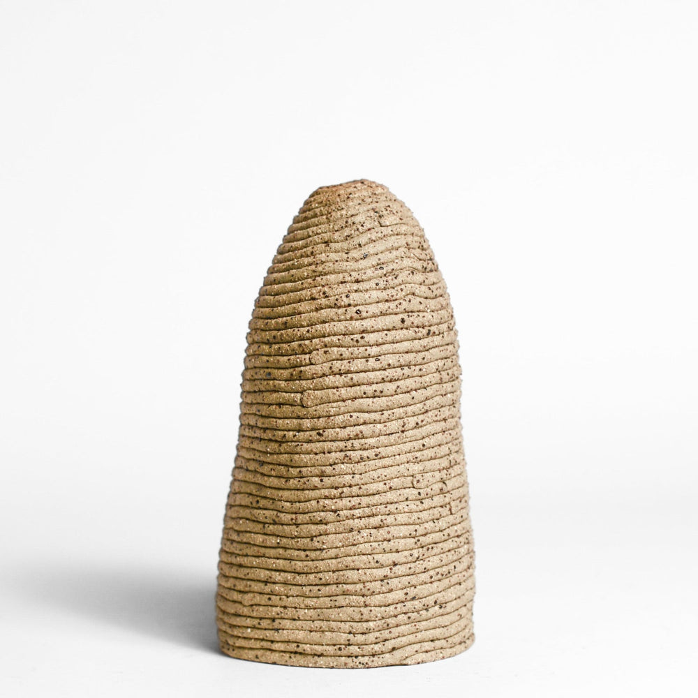 Ceramic vessel handmade by Mali Taylor, a Melbourne based ceramic artist currently exploring the parameters of coil methodology within her practice.