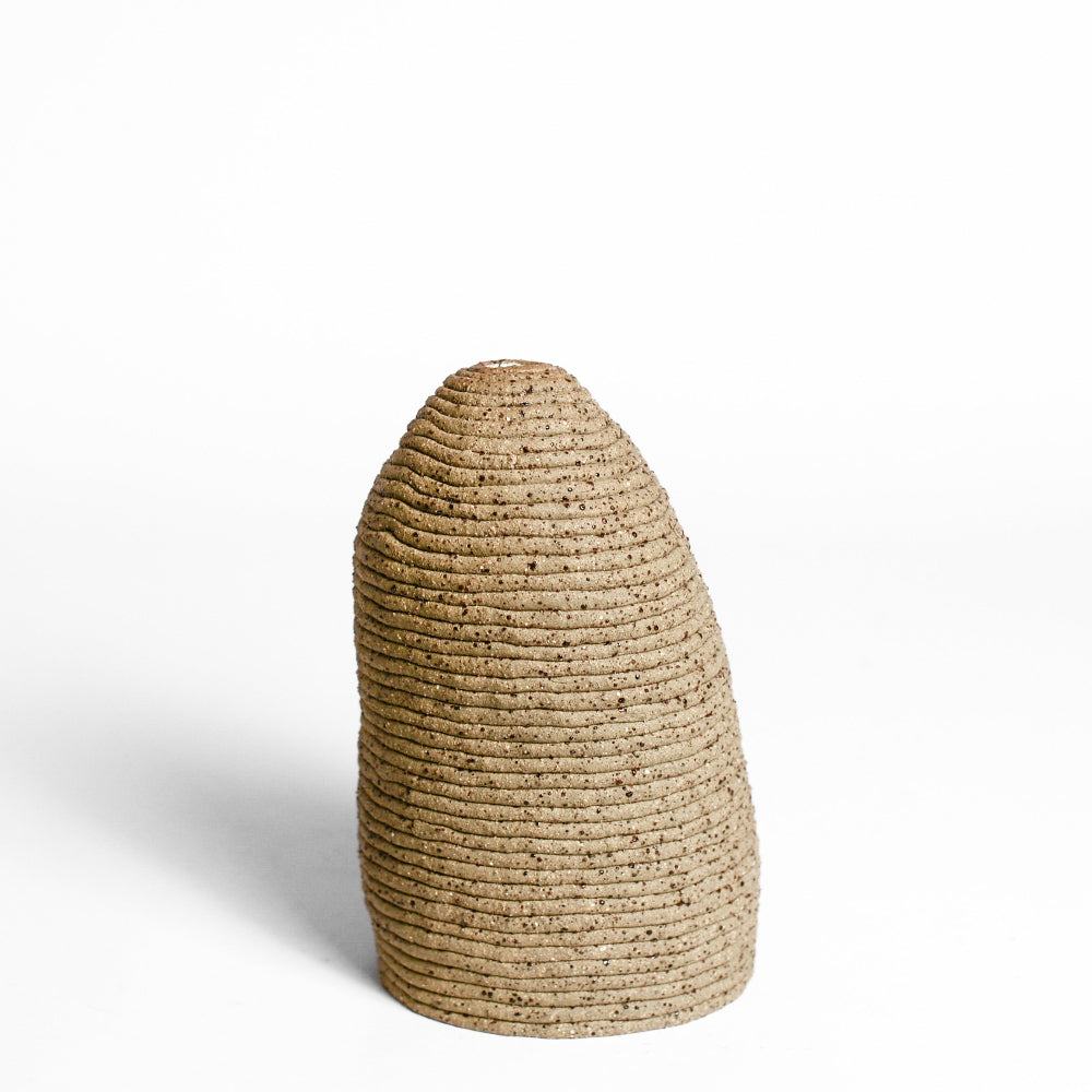 Ceramic vessel handmade by Mali Taylor, a Melbourne based ceramic artist currently exploring the parameters of coil methodology within her practice.