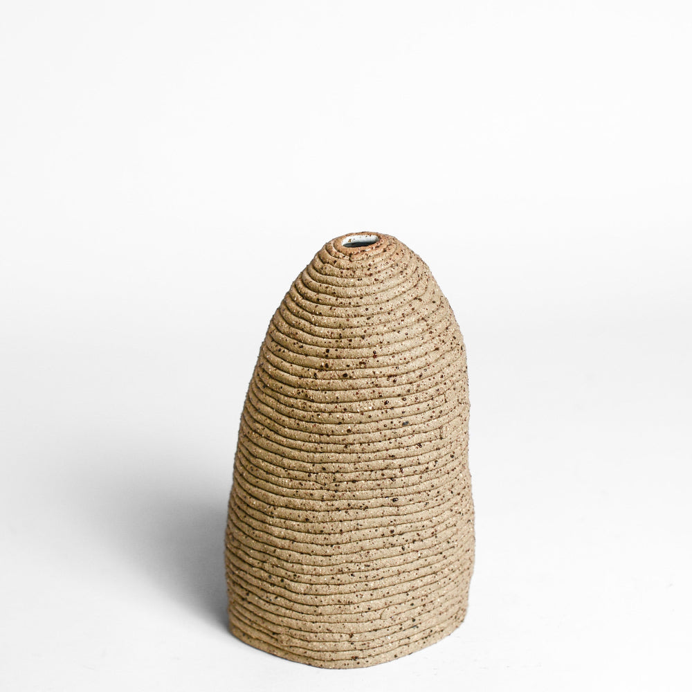 Ceramic vessel handmade by Mali Taylor, a Melbourne based ceramic artist currently exploring the parameters of coil methodology within her practice.