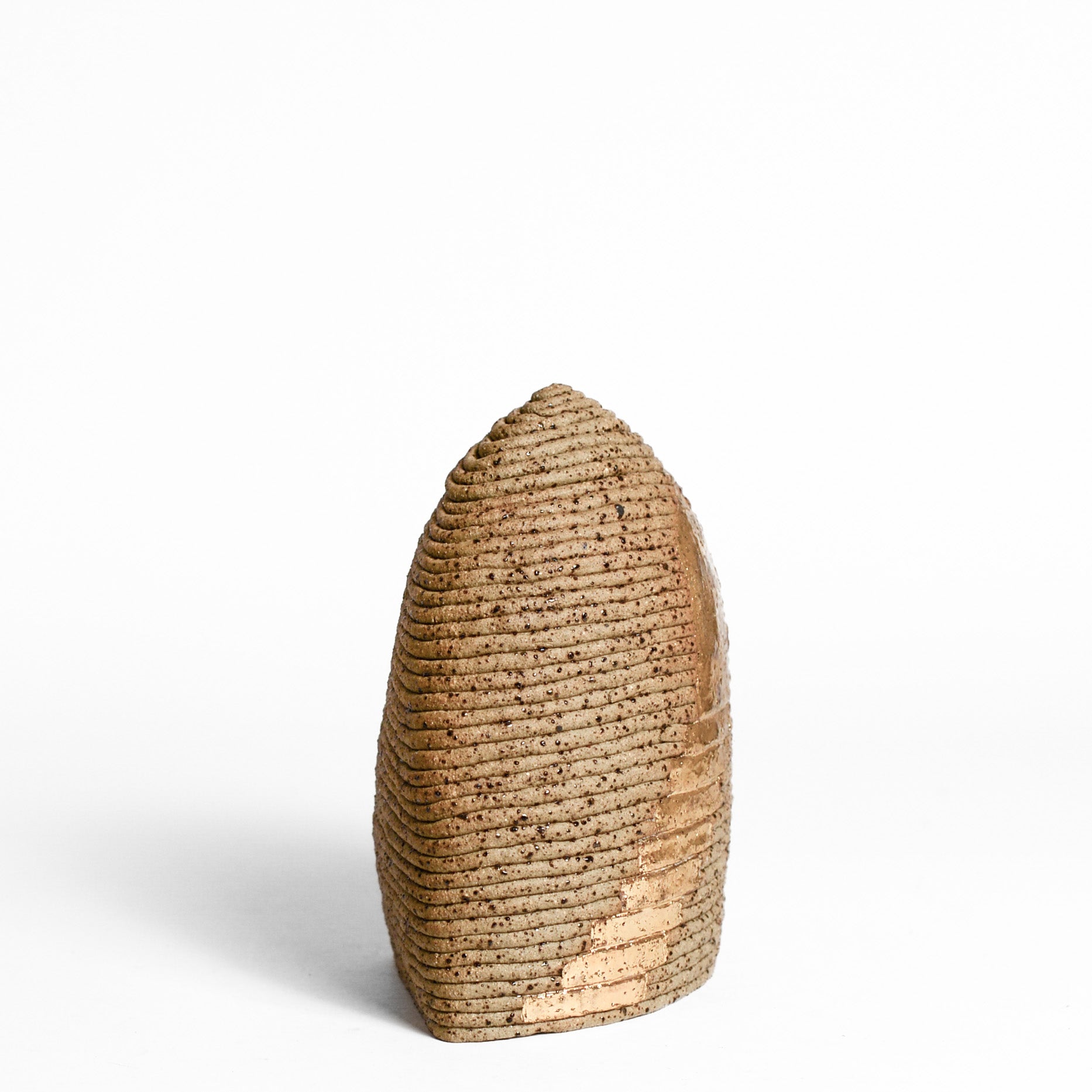 Ceramic vessel handmade by Mali Taylor, a Melbourne based ceramic artist currently exploring the parameters of coil methodology within her practice.