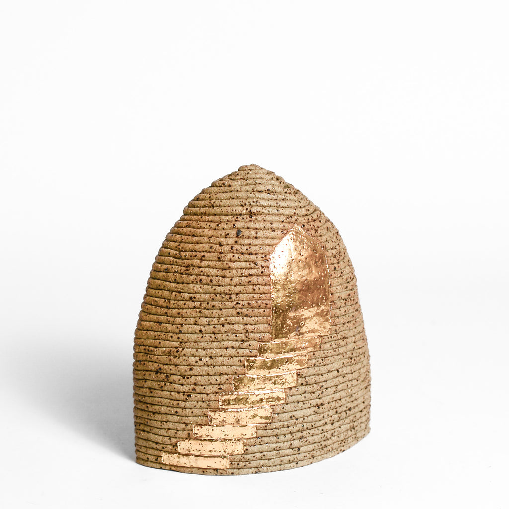 Ceramic vessel handmade by Mali Taylor, a Melbourne based ceramic artist currently exploring the parameters of coil methodology within her practice.