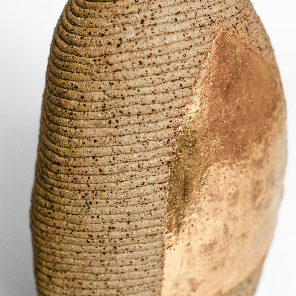 Ceramic vessel handmade by Mali Taylor, a Melbourne based ceramic artist currently exploring the parameters of coil methodology within her practice.