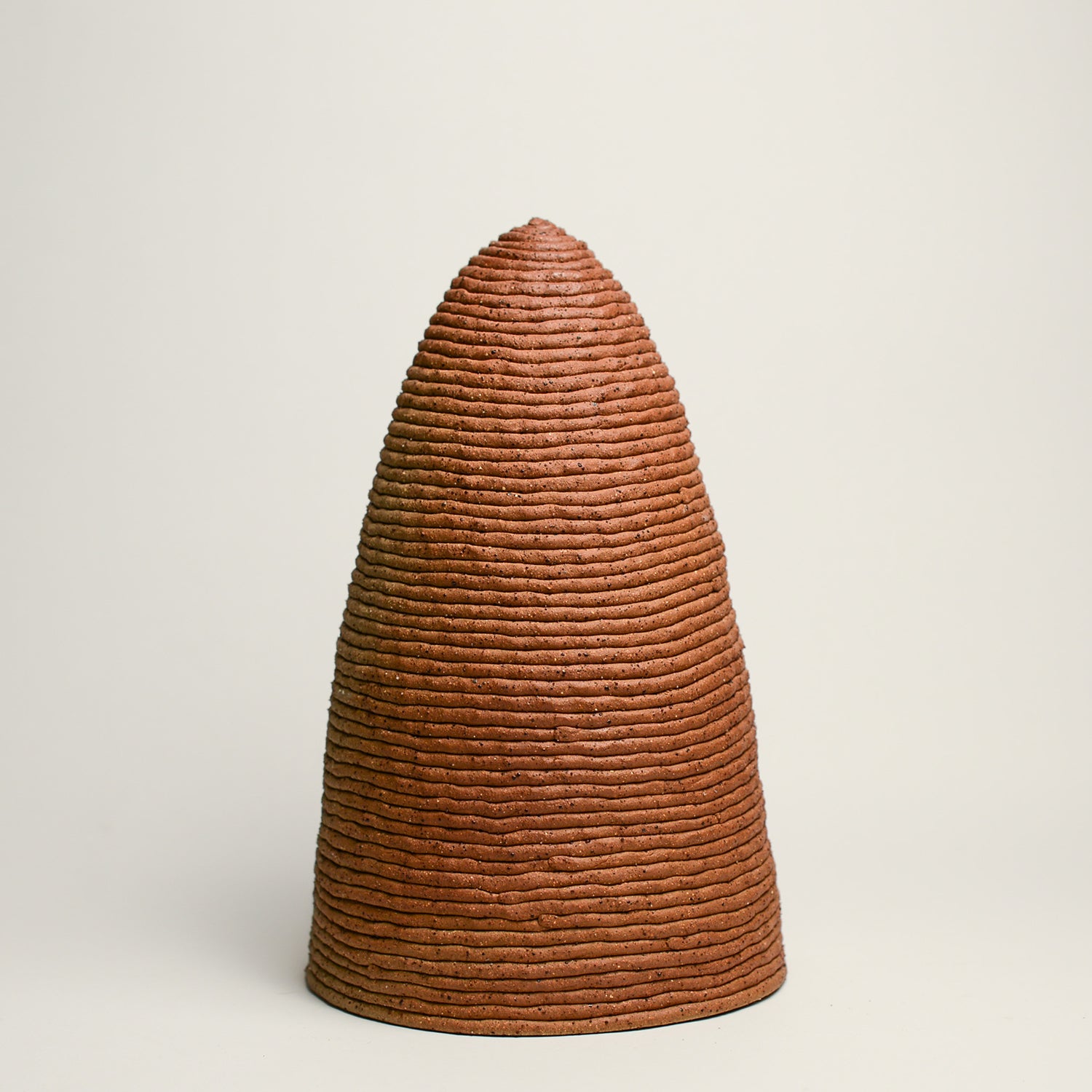 Ceramic vessel handmade by Mali Taylor, a Melbourne based ceramic artist currently exploring the parameters of coil methodology within her practice.