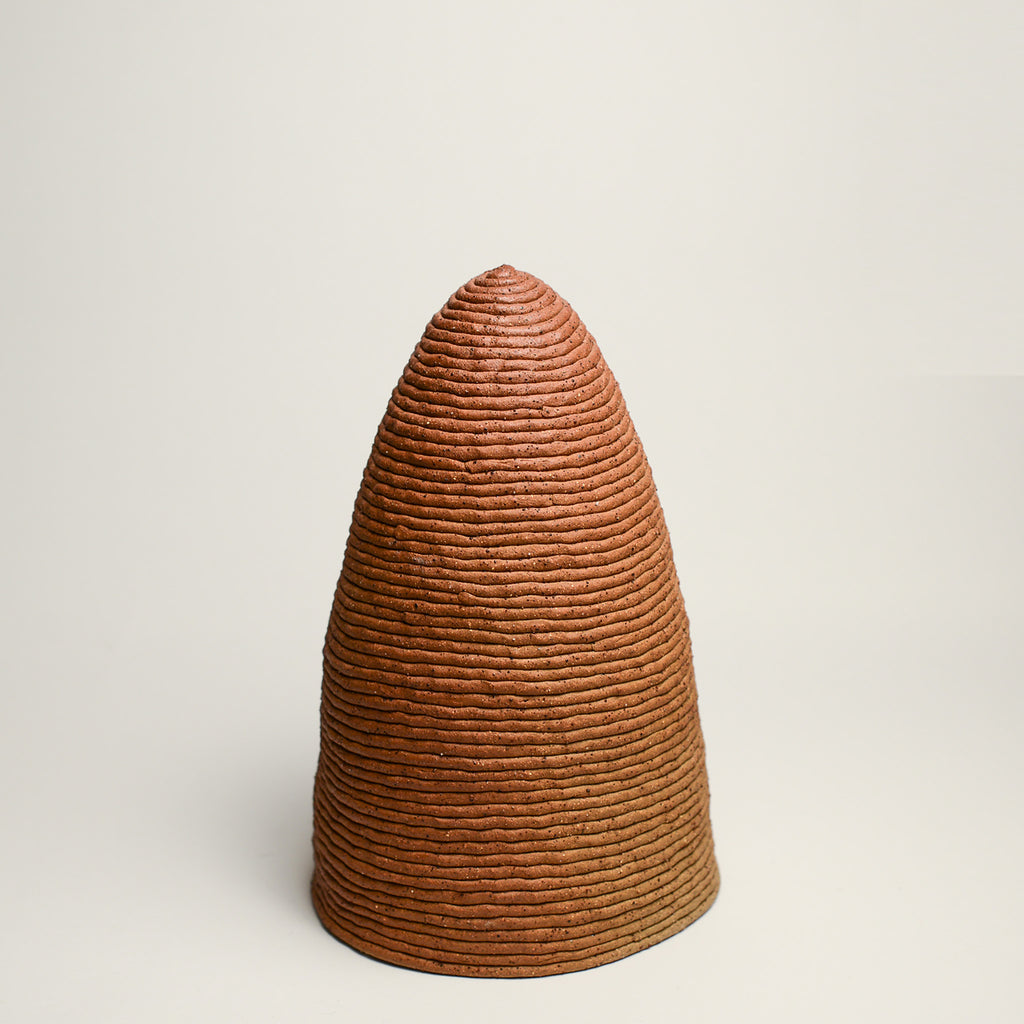 Ceramic vessel handmade by Mali Taylor, a Melbourne based ceramic artist currently exploring the parameters of coil methodology within her practice.