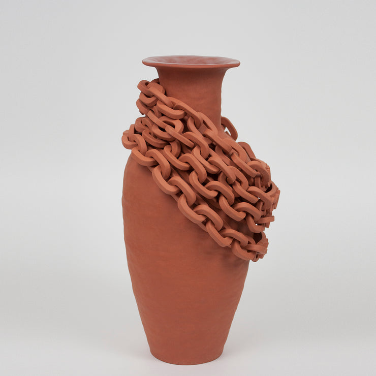 Ceramic sculpture by French artist Mathieu Frossard, as part of his exhibition &