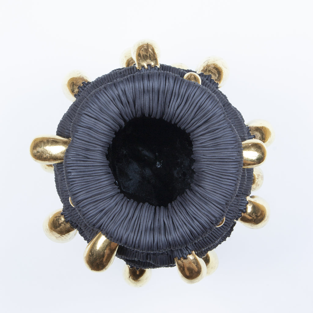 Ceramic sculpture by French artist Mathieu Frossard, as part of his exhibition 'Workflow'. Mathieu Frossard creates works that stand somewhere between art, design and craft.