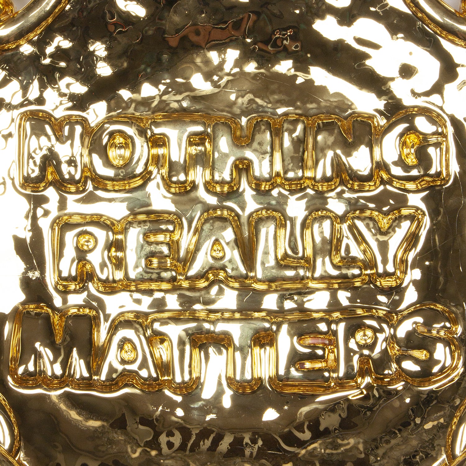 Nothing really matters Ceramic sculpture by French artist Mathieu Frossard, as part of his exhibition 'Workflow'. Mathieu Frossard creates works that stand somewhere between art, design and craft.