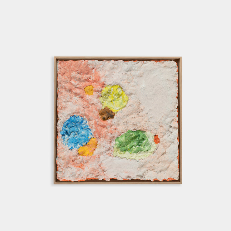 Introducing the work of Morgana Celeste, a Melbourne-based emerging artist showcasing her artworks at pépite in her first solo show. Morgana’s textural, three-dimensional abstract works sit somewhere between painting and sculpture, resulting in vivid and tactile statement pieces.