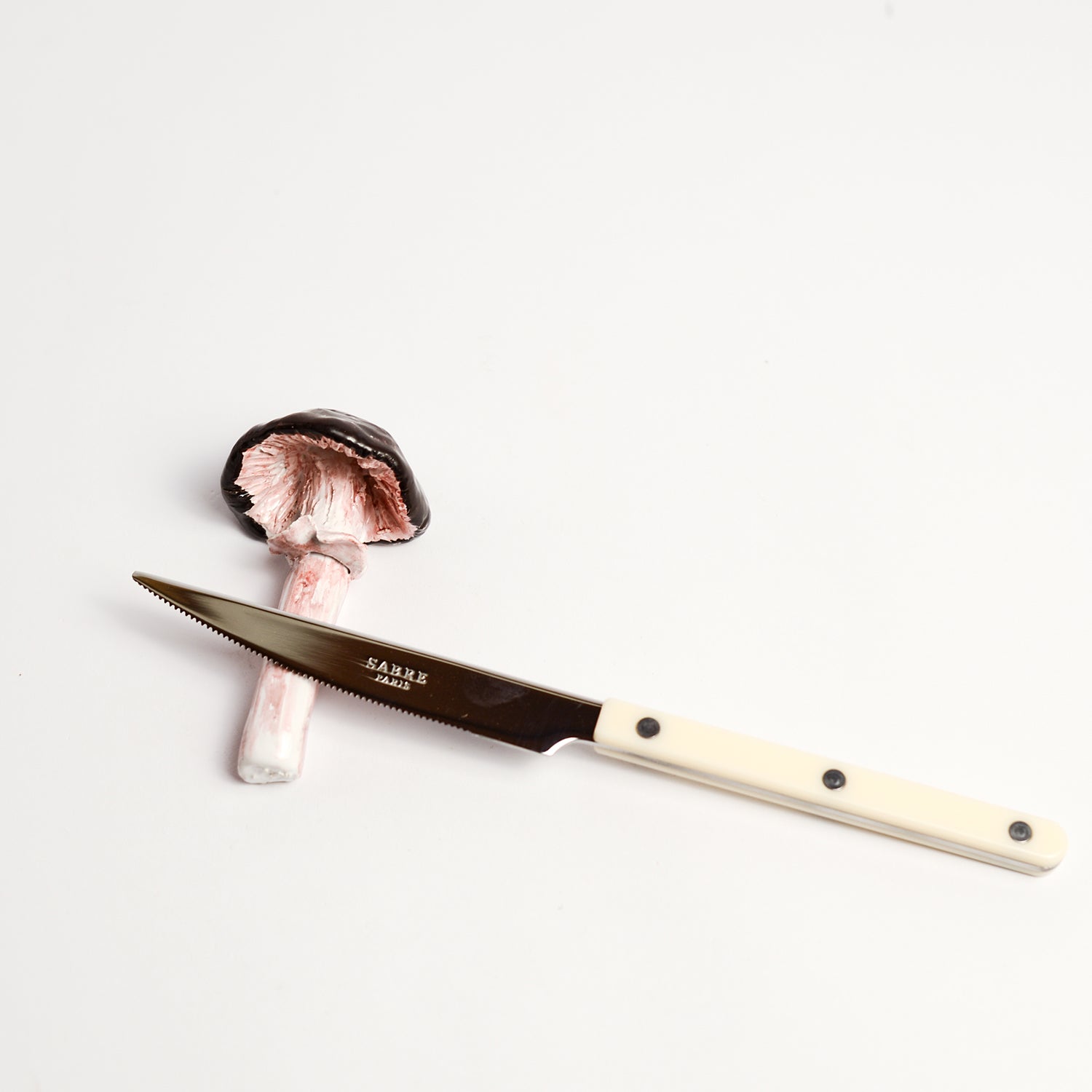 Pink Stem Mushroom Cutlery Rest