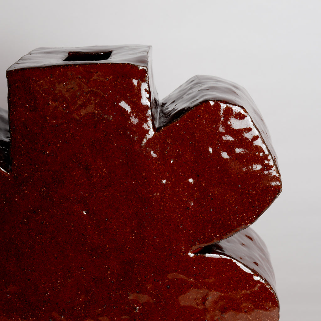 Butterfly Vase - Burgundy