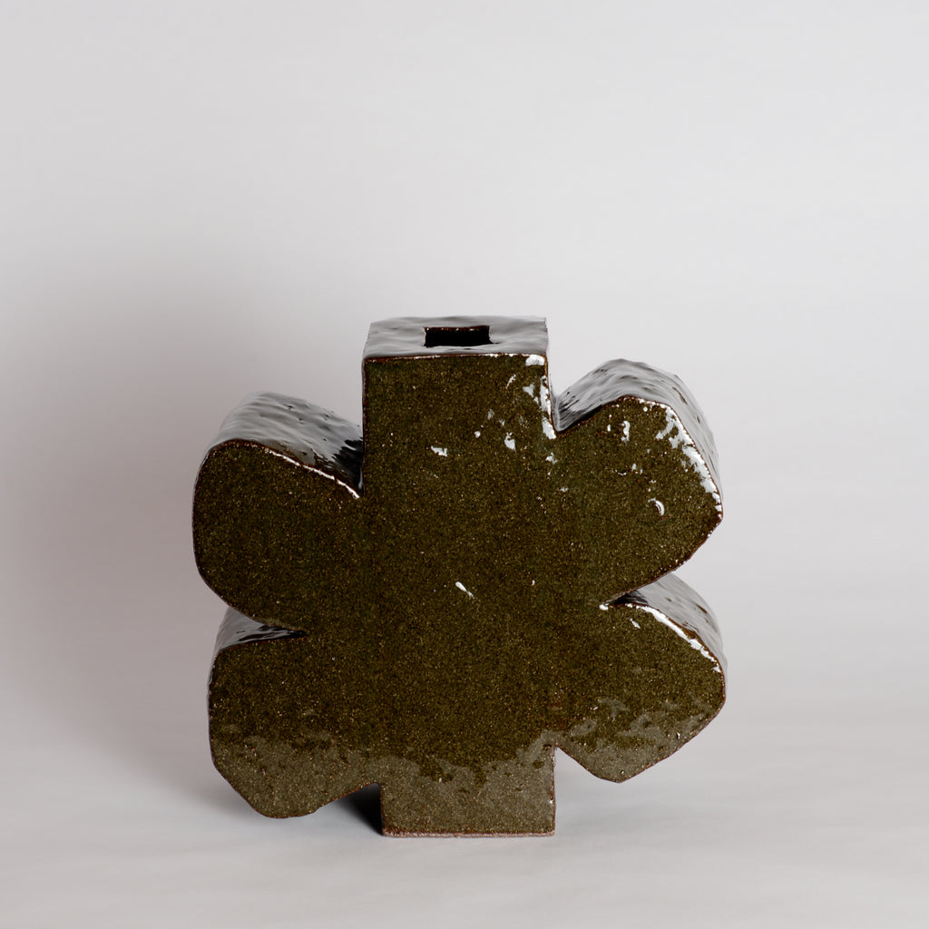 Butterfly Vase - Forest Green