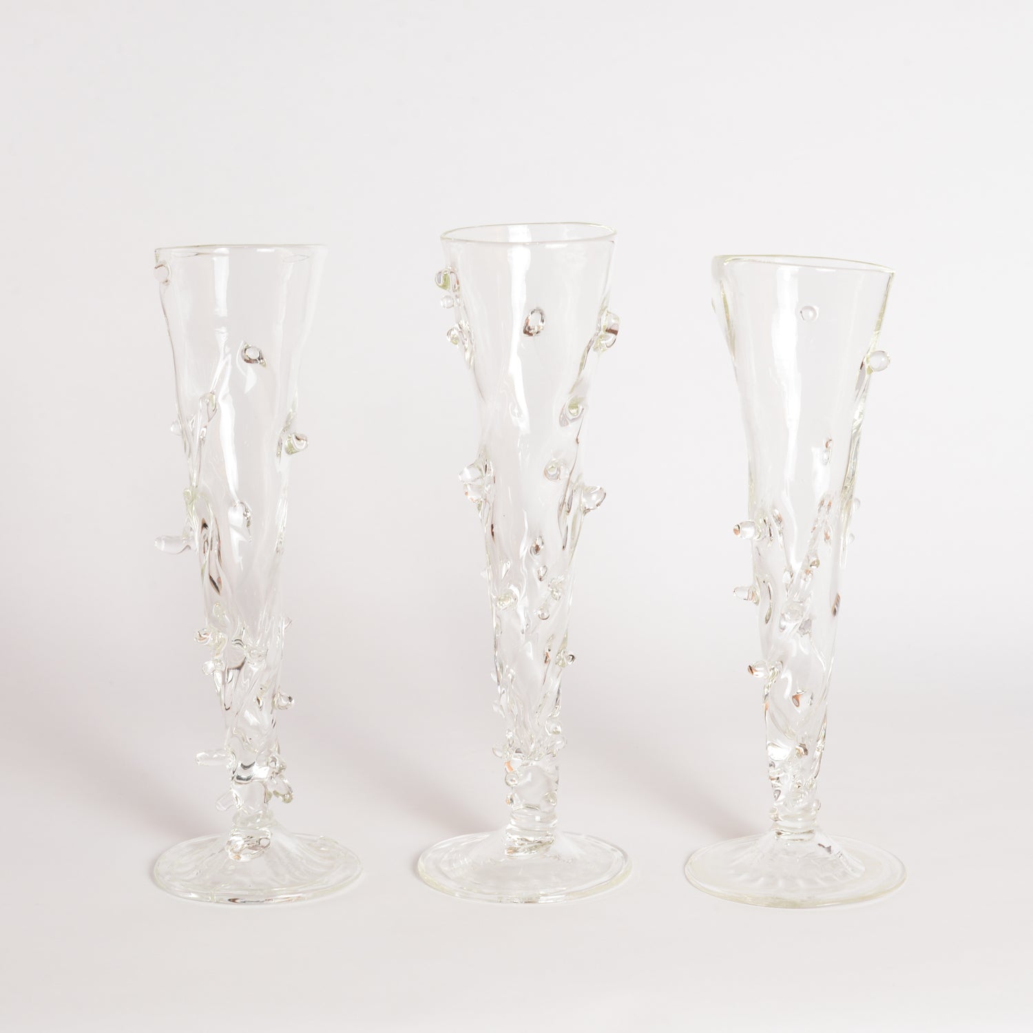 'Thorny' Flute Glass VI