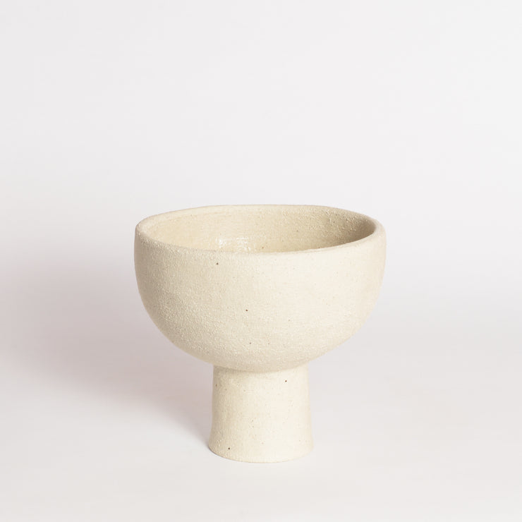 Tiny Beige Ceramic Vessel