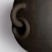 Ceramic Black Vessel With Links - Extra Large