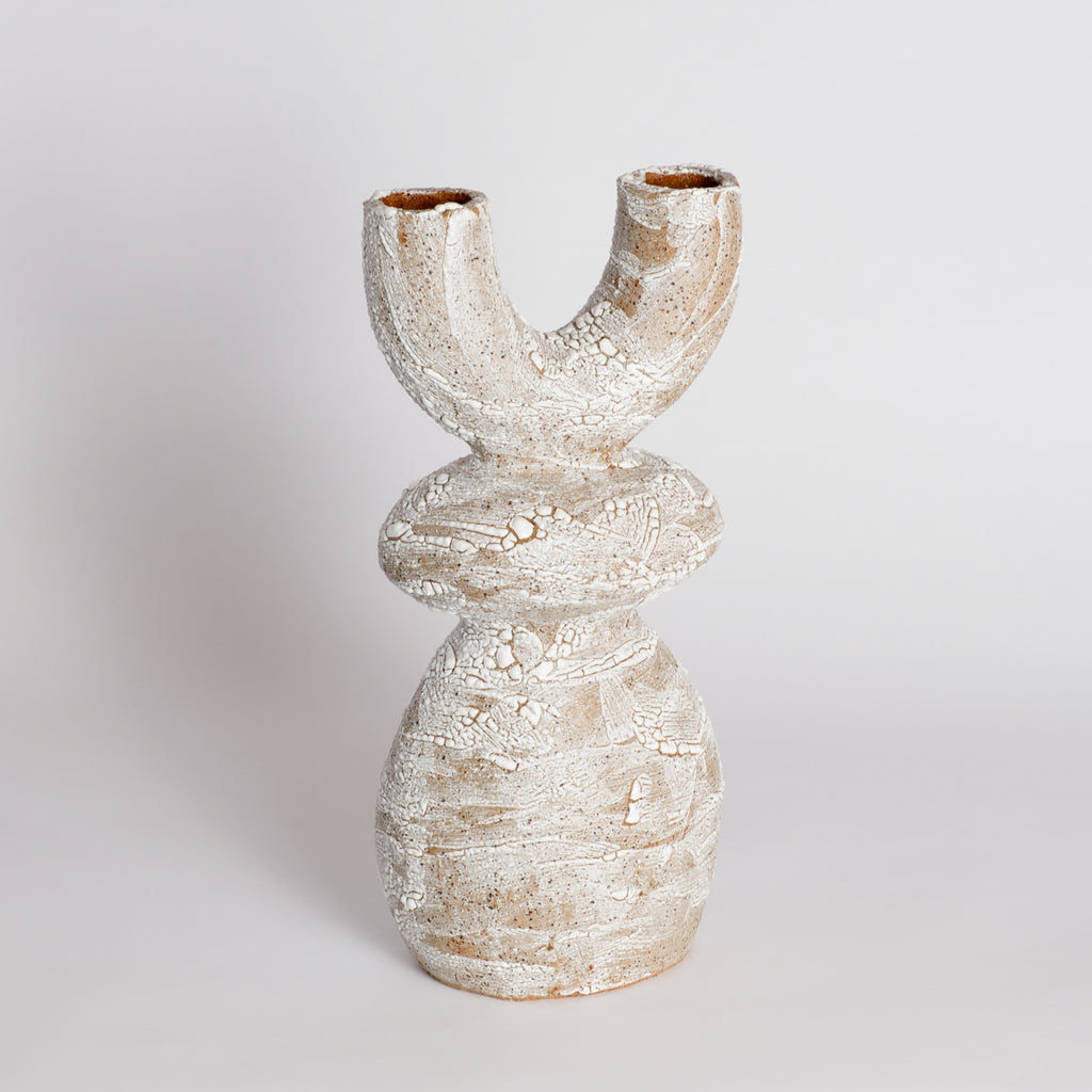 Crackle Totem Vase