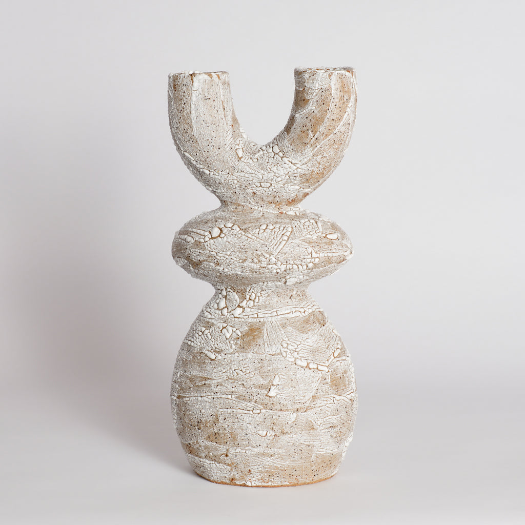 Crackle Totem Vase