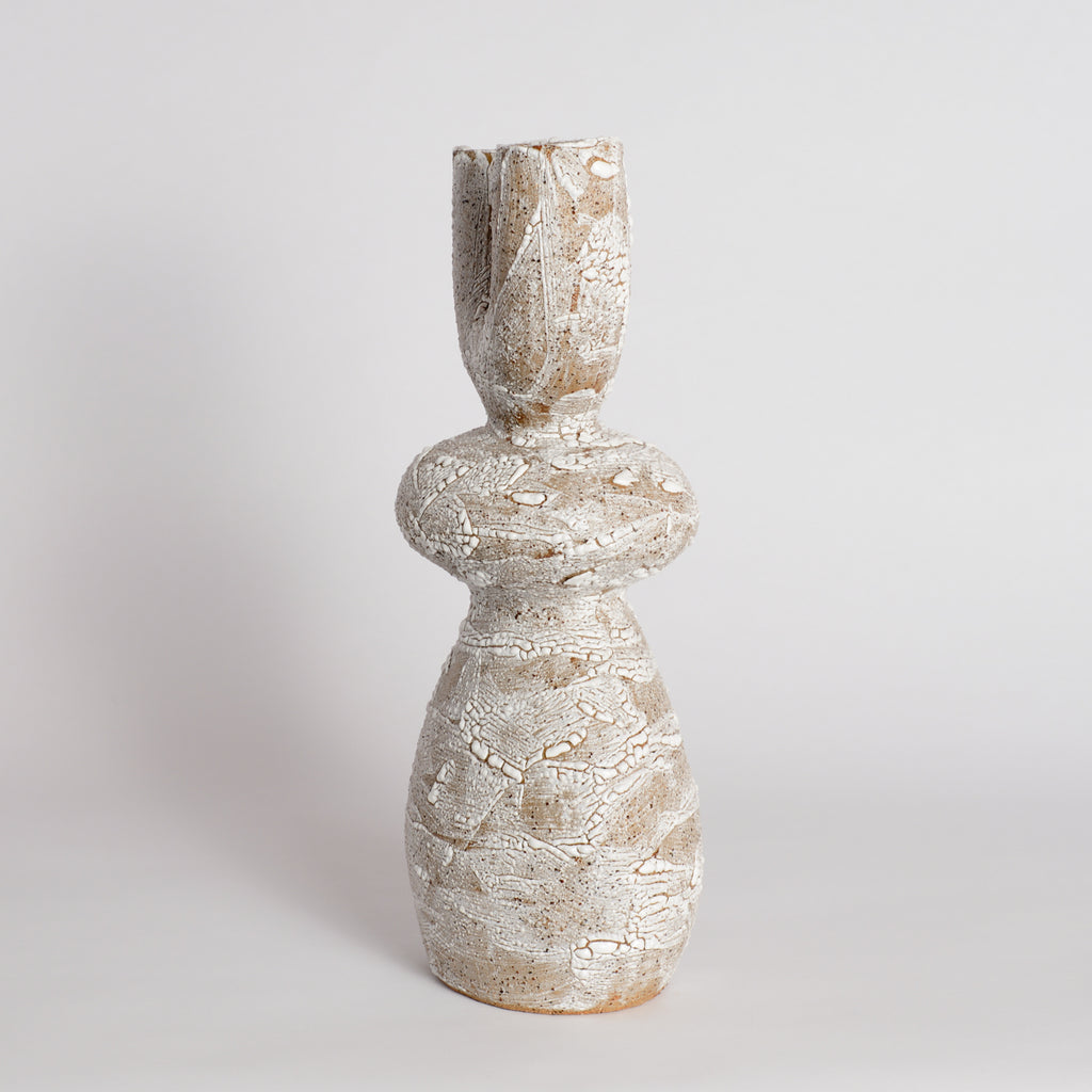 Crackle Totem Vase