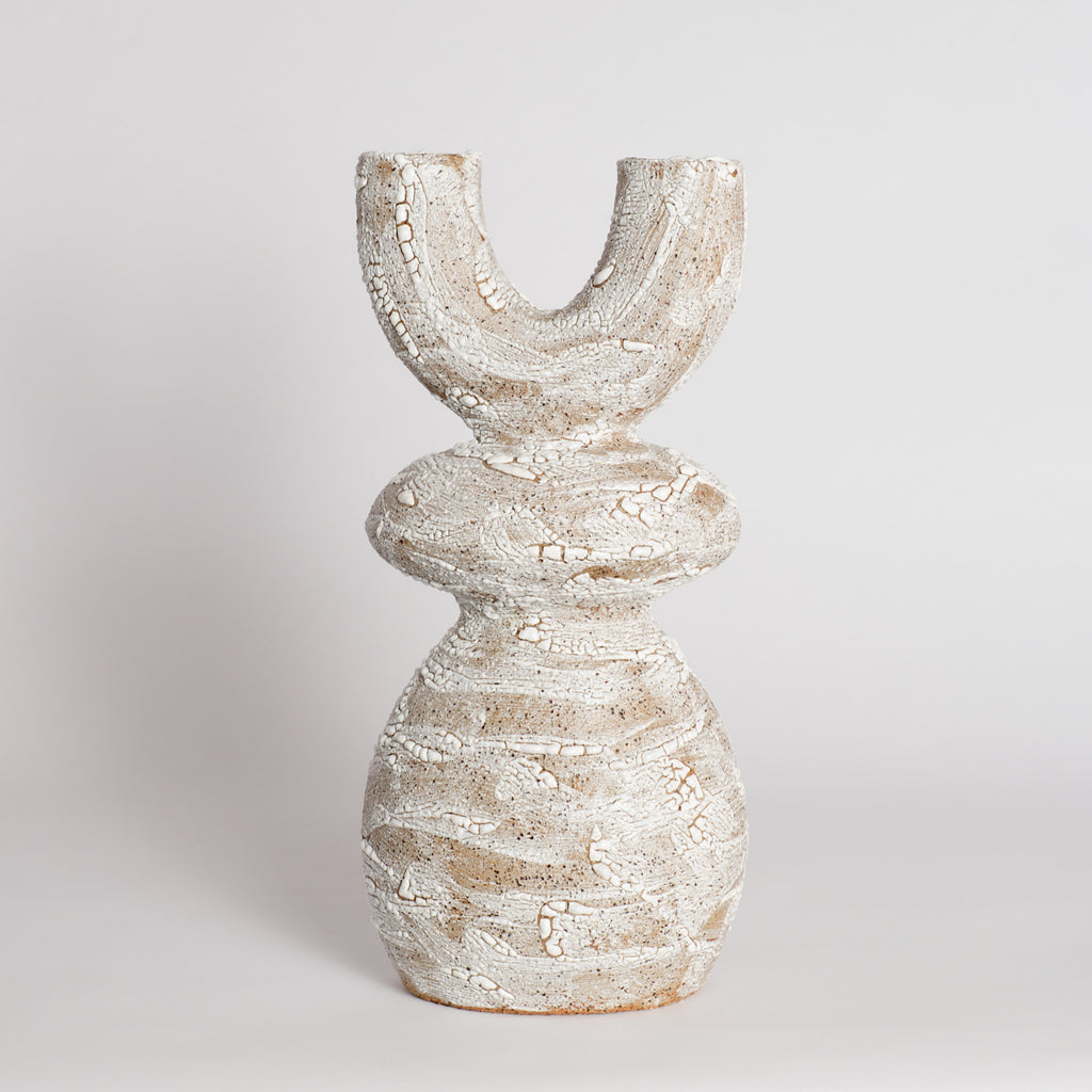 Crackle Totem Vase