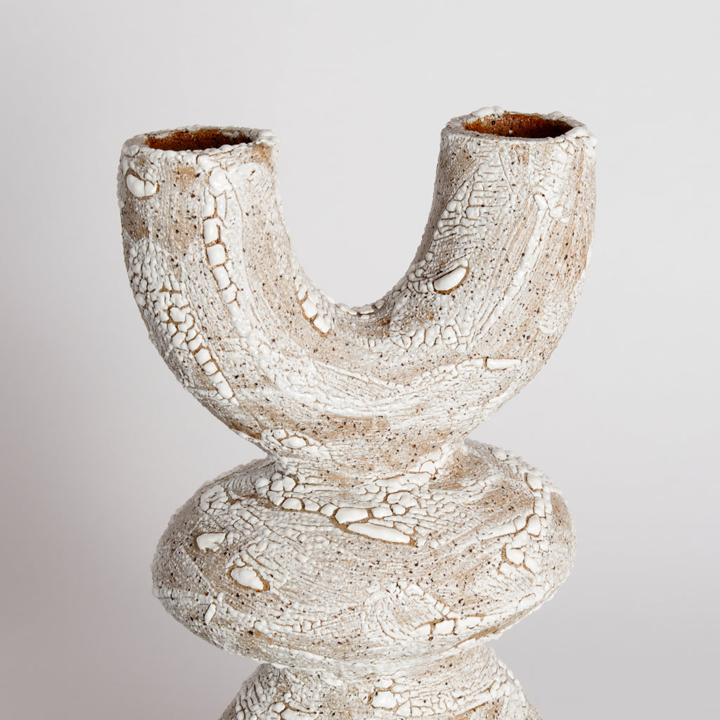 Crackle Totem Vase