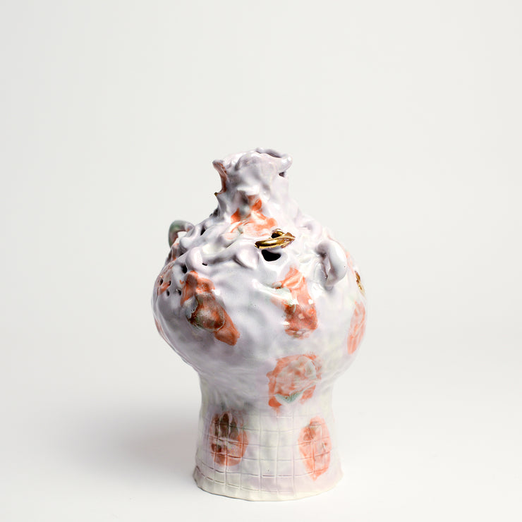 Peach Ceramic Vessel Handmade By Melbourne Ceramicist Tessy King