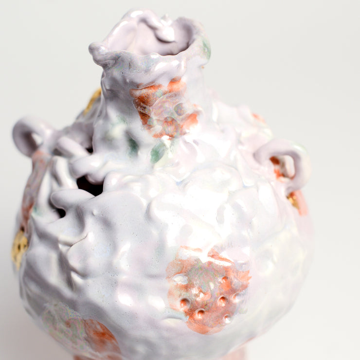 Peach Ceramic Vessel Handmade By Melbourne Ceramicist Tessy King