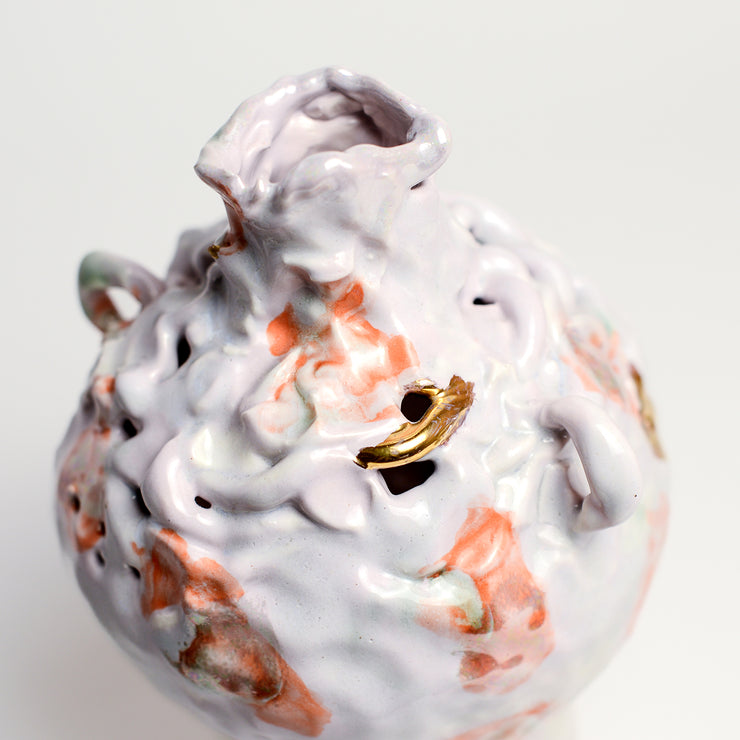 Peach Ceramic Vessel Handmade By Melbourne Ceramicist Tessy King