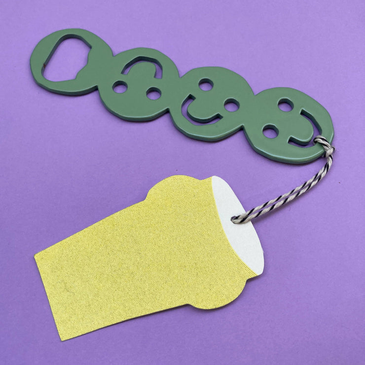 Pale green Cheersie bottle opener