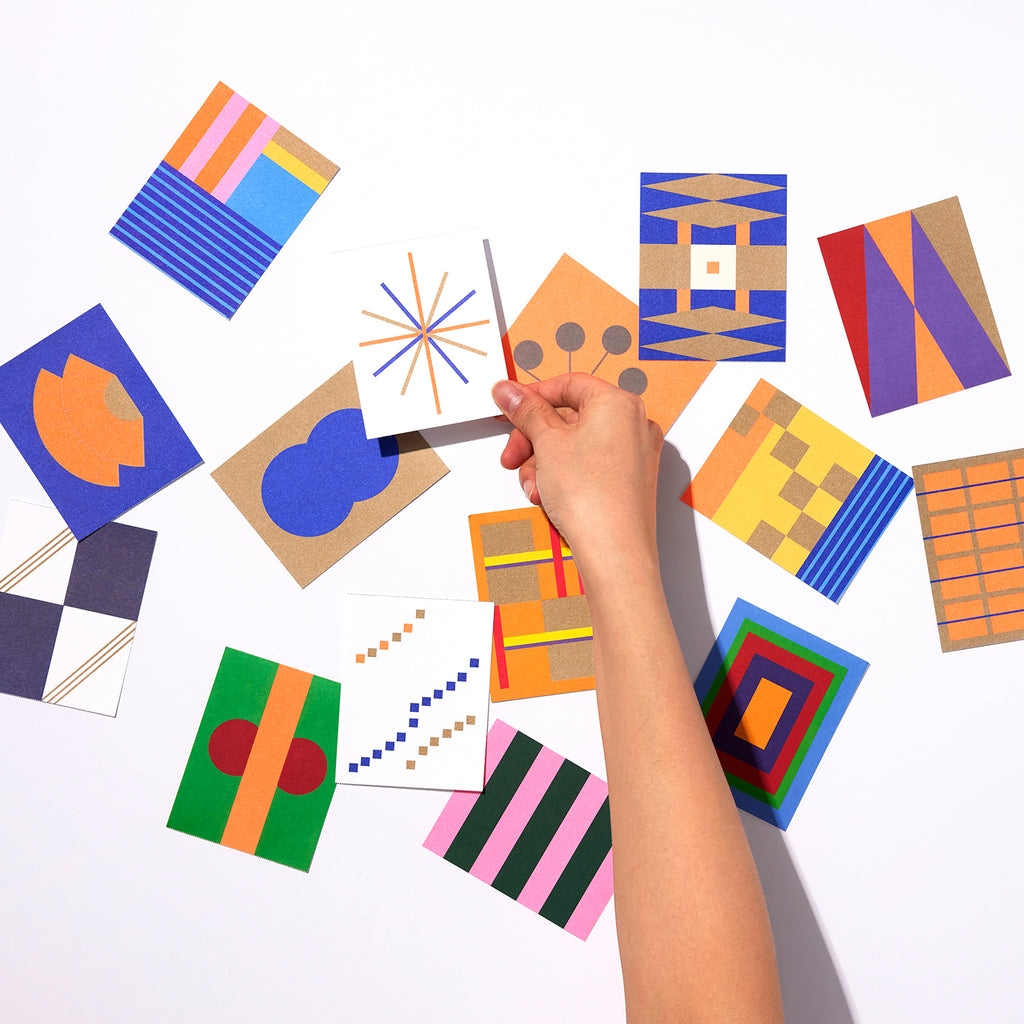 Blue Ink Postcard Box