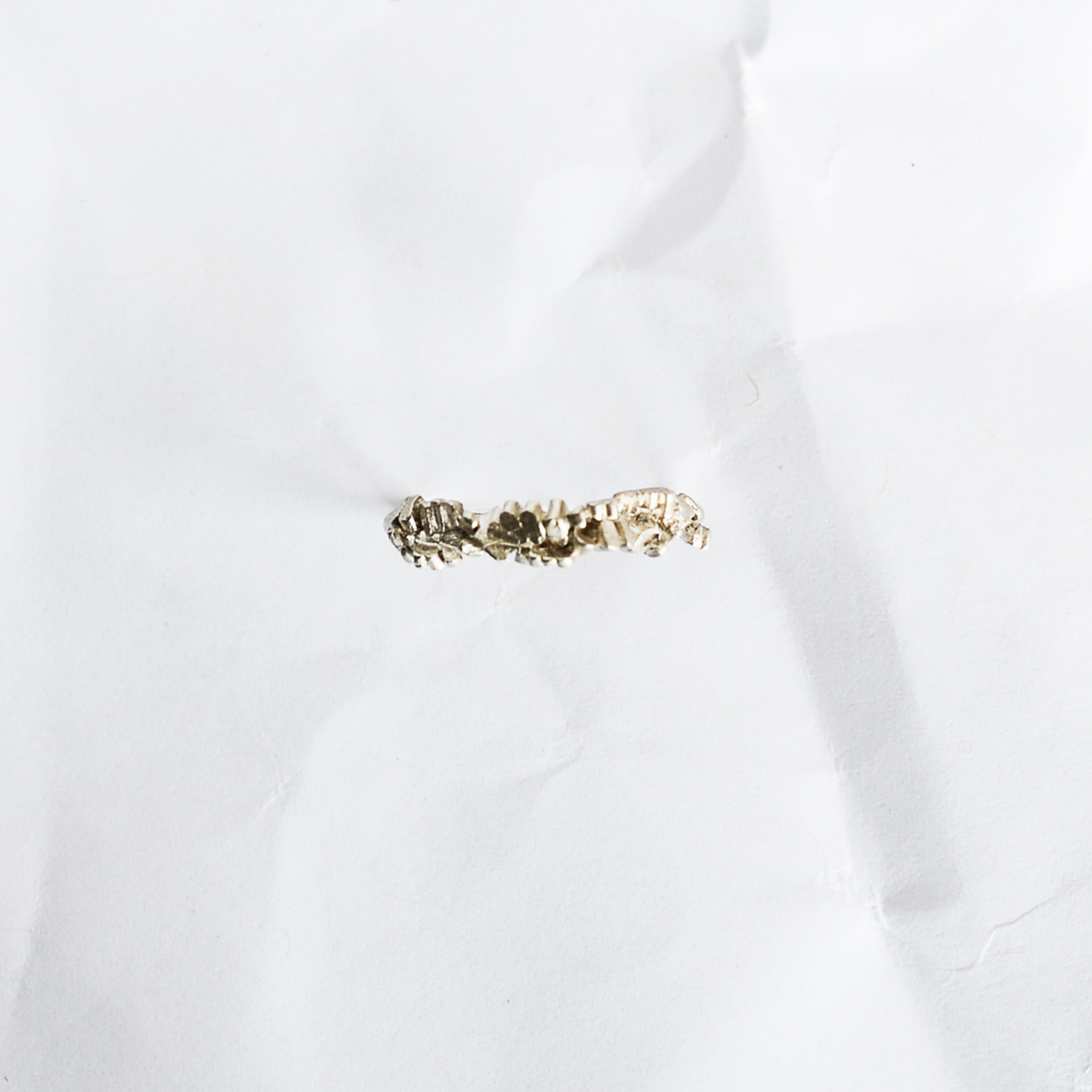 Gold earrings handmade by Melbourne contemporary jeweller Aphra Ellen