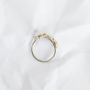 Gold earrings handmade by Melbourne contemporary jeweller Aphra Ellen