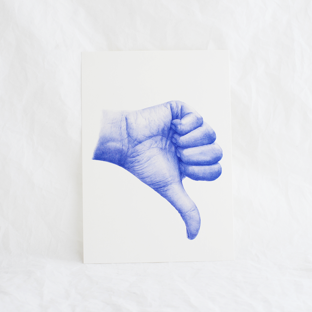 'Hand Gestures' A5 Prints (Set of 7)