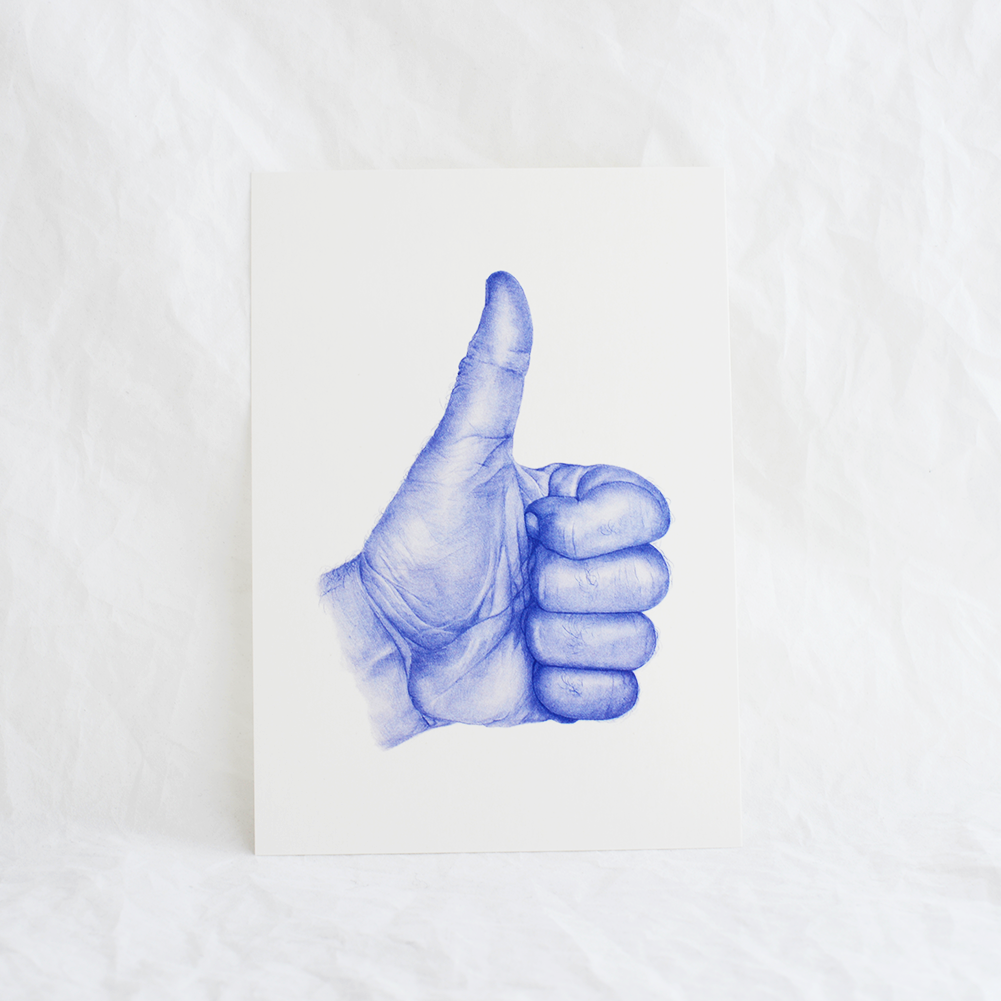 'Hand Gestures' A5 Prints (Set of 7)